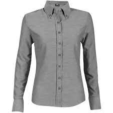 Ladies Oxford Blouse Long Sleeve