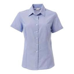 Ladies Oxford Blouse Short Sleeve