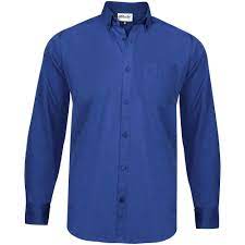 Mens Brushed Cotton Lounge Shirt Long Sleeve