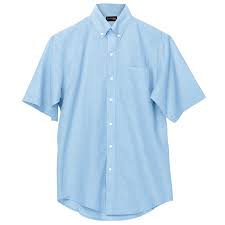 Mens Chambray Lounge Shirt Short Sleeve