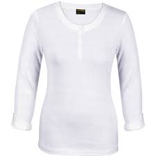 Ladies 145G Henley L/S T-Shirt